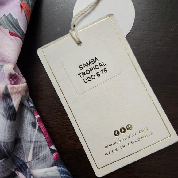 NWT Boamar Samba Tropical One Piece Swimsuit Size Small - Picture 2 of 5